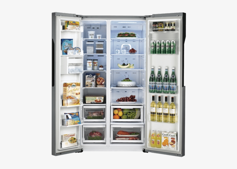 Lg Gs9366aeav American Style Fridge Freezer, Home Appliance - Lg 687l Side By Side Refrigerator, transparent png #2558953