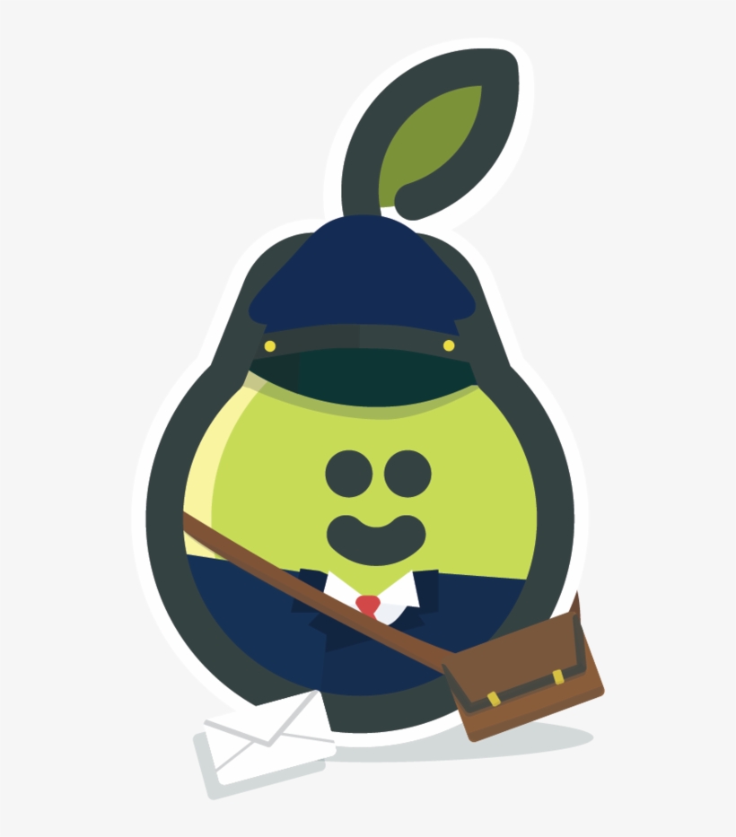 Peary Postman 01 - Pear Deck, transparent png #2559119