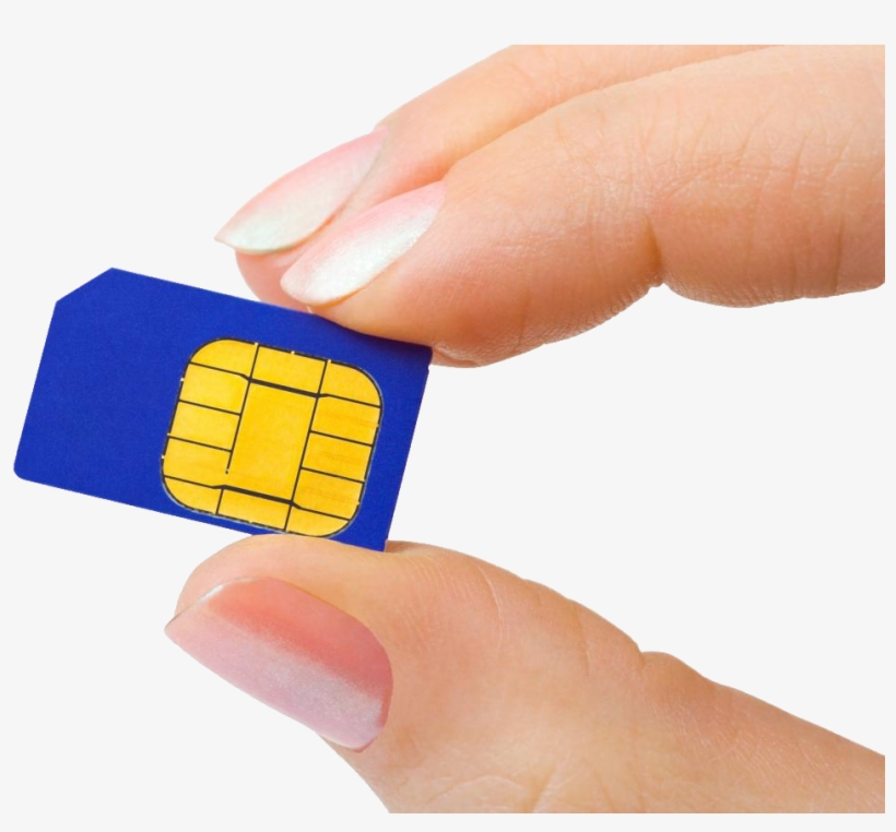 Sim Cards On Hand Png Image - Ethio Telecom Sim Card, transparent png #2560173