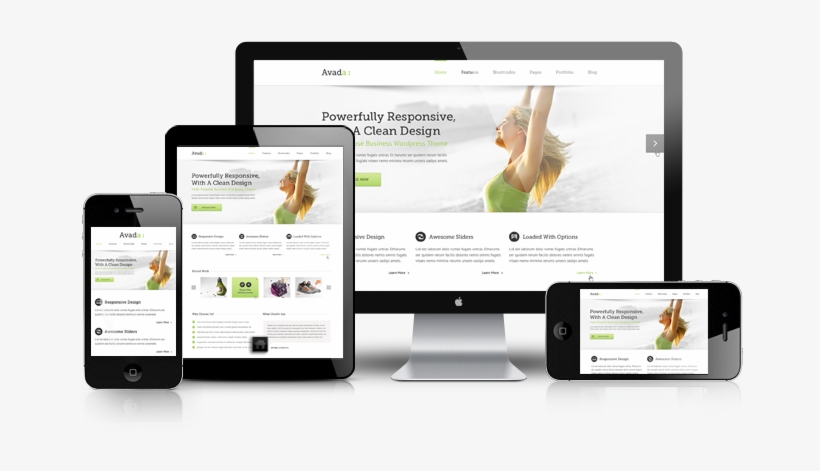 Avada Is Responsive & Looks Great On All Screen Sizes - Paginas Web Responsive Design, transparent png #2560503