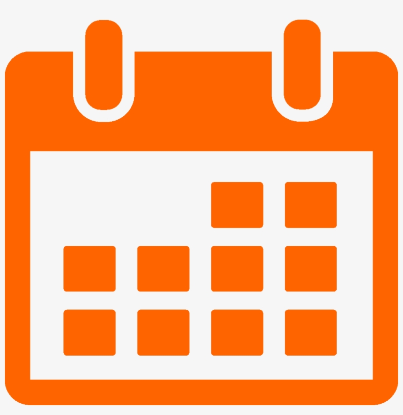 Events Calander Png - Orange Calendar Png Icon, transparent png #2560866