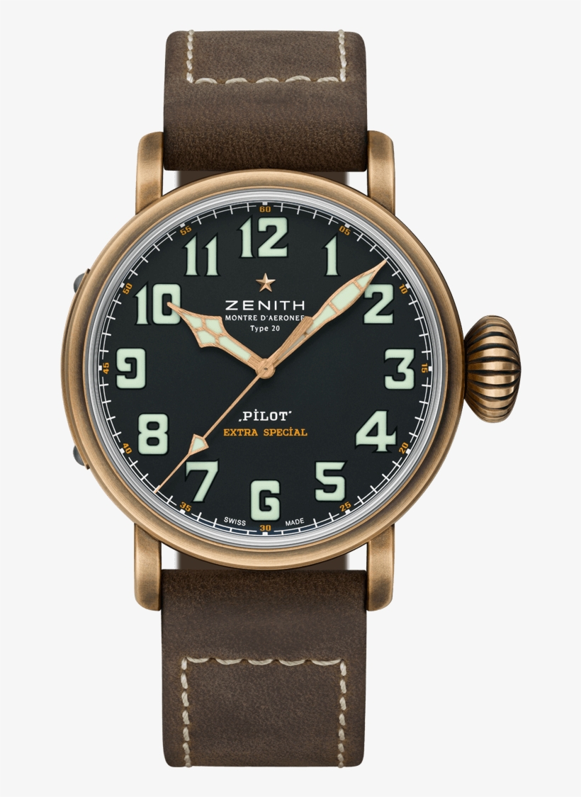 Pilot Type 20 Extra Special - Zenith 11.2430 679 21 C801, transparent png #2560939