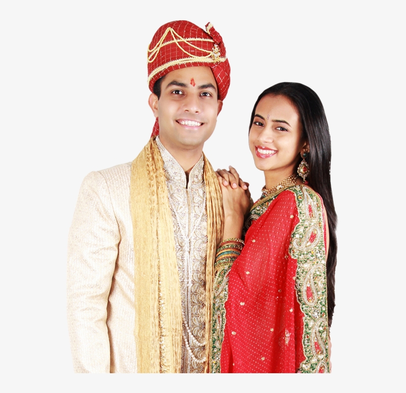 Dulha Dulhan Png - Traditional Indian Couple - Free Transparent PNG.