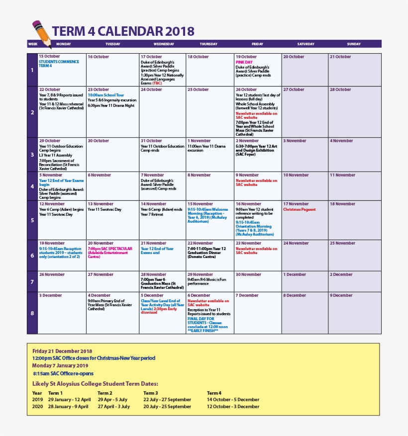 Calendar 2017 Term 3 - Calendar, transparent png #2561334