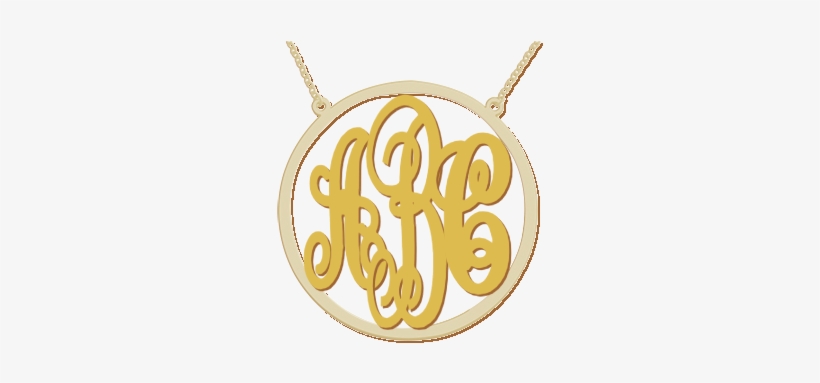 Buy Circle Encased Personalized Monogram Name Initial - Calligraphy, transparent png #2561683