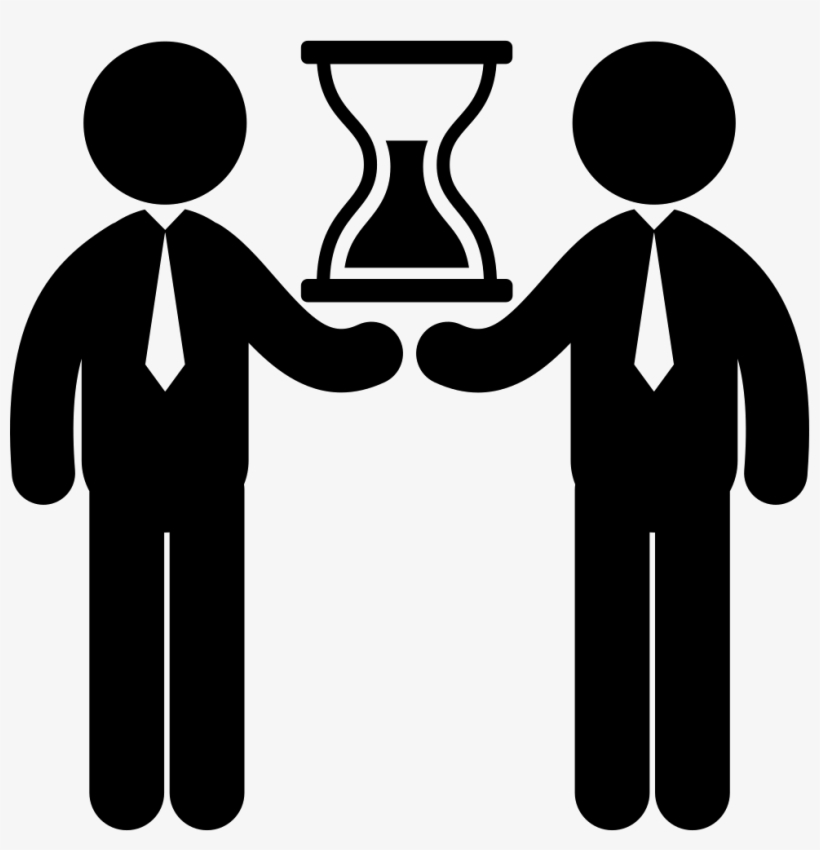 Business Time For Two Businessmen Comments - 2 People Icon, transparent png #2561828