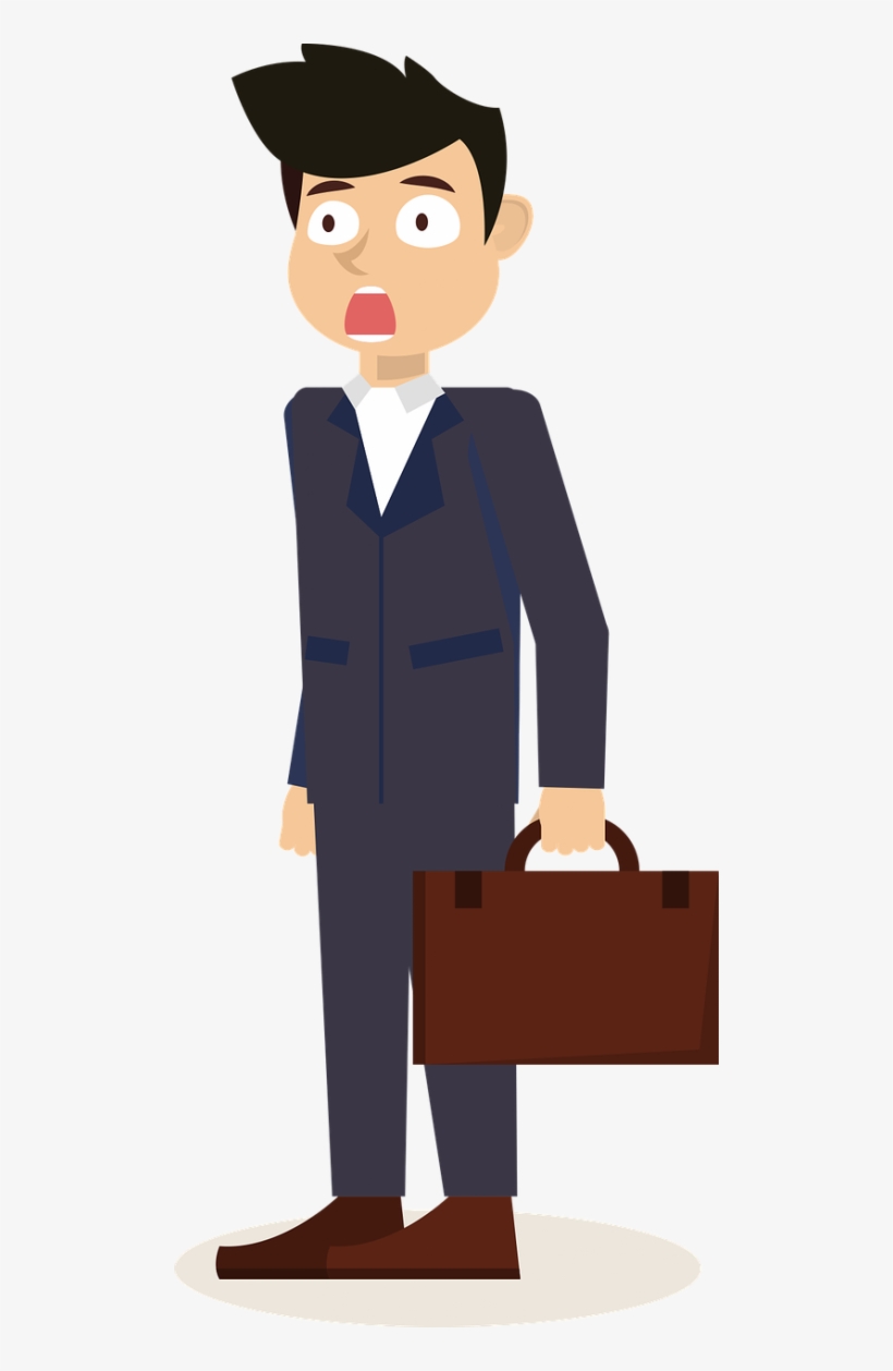 Business Man,clip - Cartoon Office Worker Transparent - Free Transparent  PNG Download - PNGkey