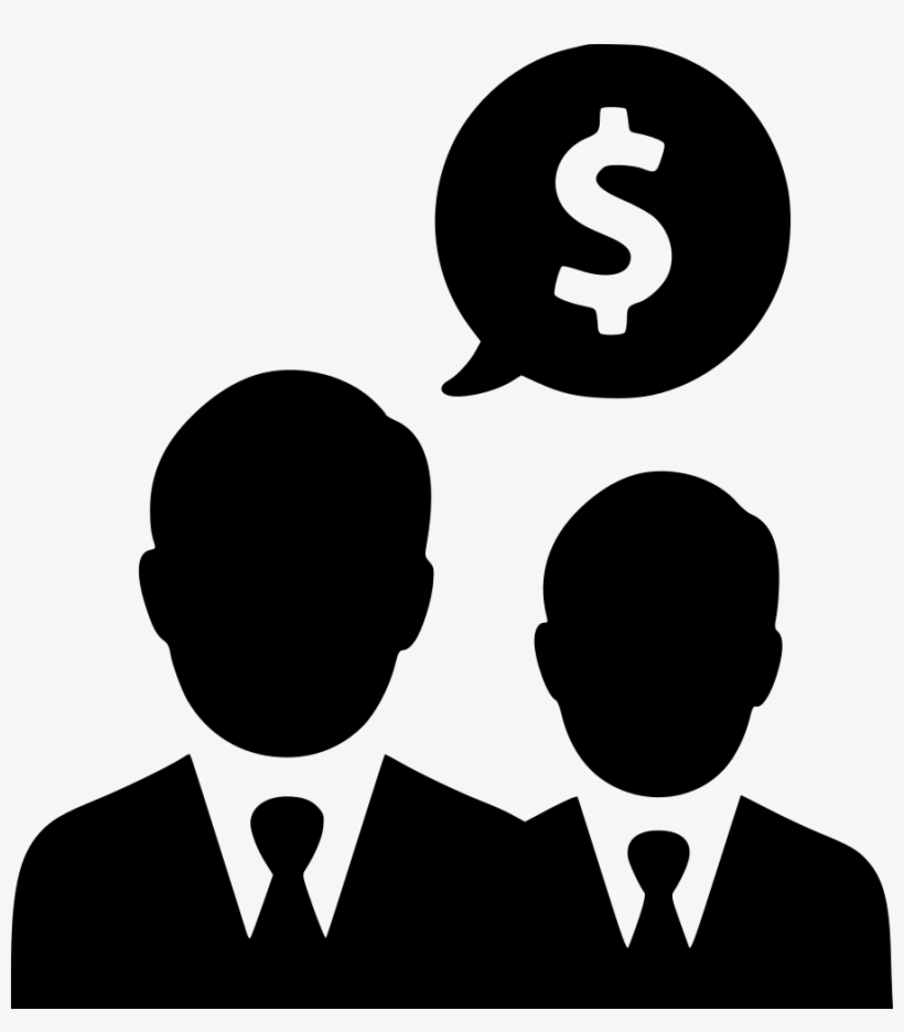 Dollar Businessmen Salesmen Income Talking Negotiations - Customer Lifetime Value Icon, transparent png #2561901
