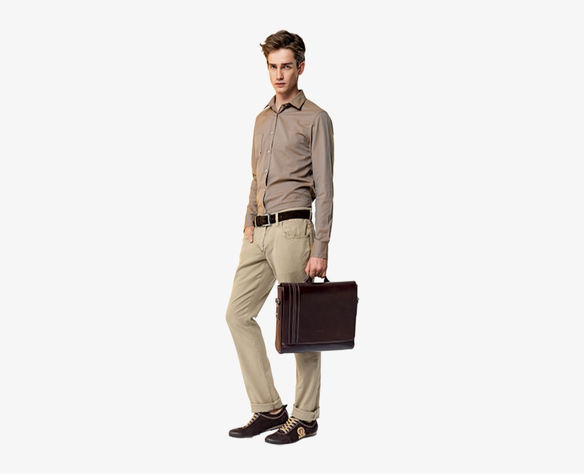Men Leather Accessories - Small Office Bags For Mens, transparent png #2562124