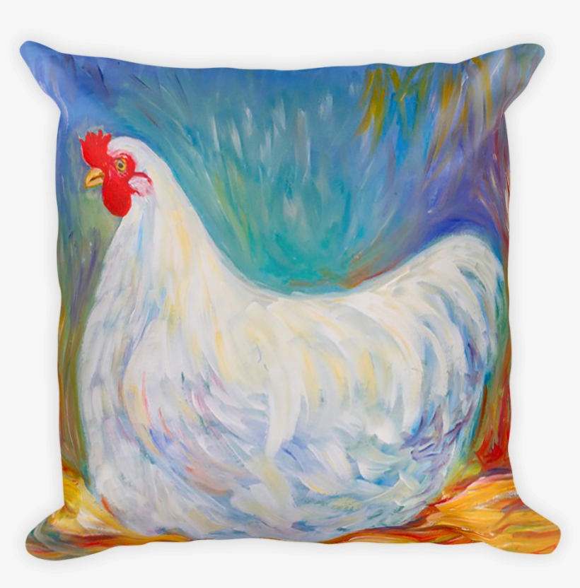 White Hen Pillow - Throw Pillow, transparent png #2562433