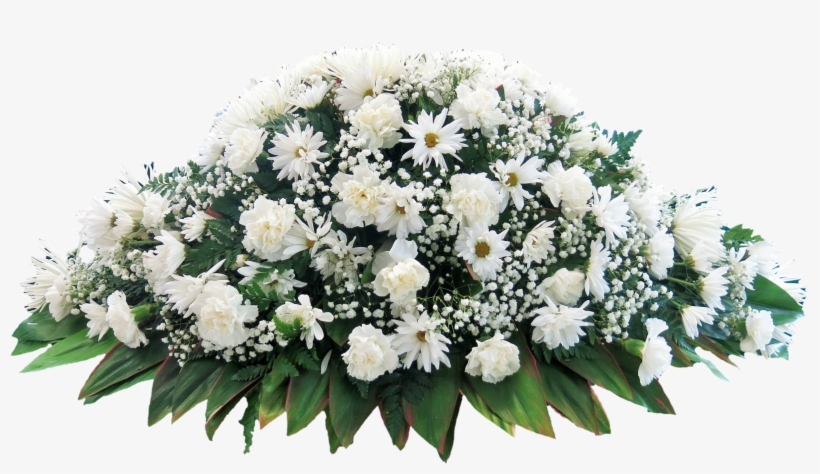 Casket Flower Bouquet Png - Flower Arrangement In Burial, transparent png #2562490
