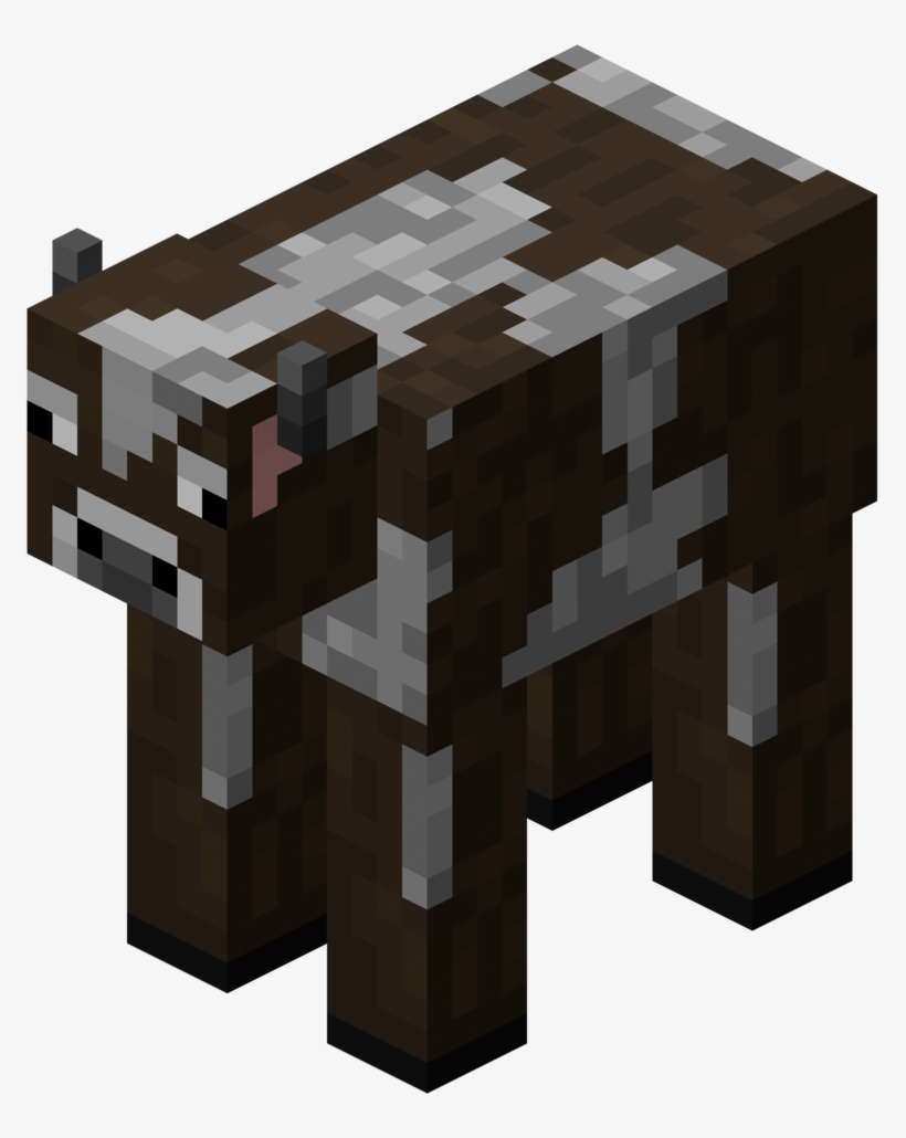 Cow - Minecraft Cow, transparent png #2563337