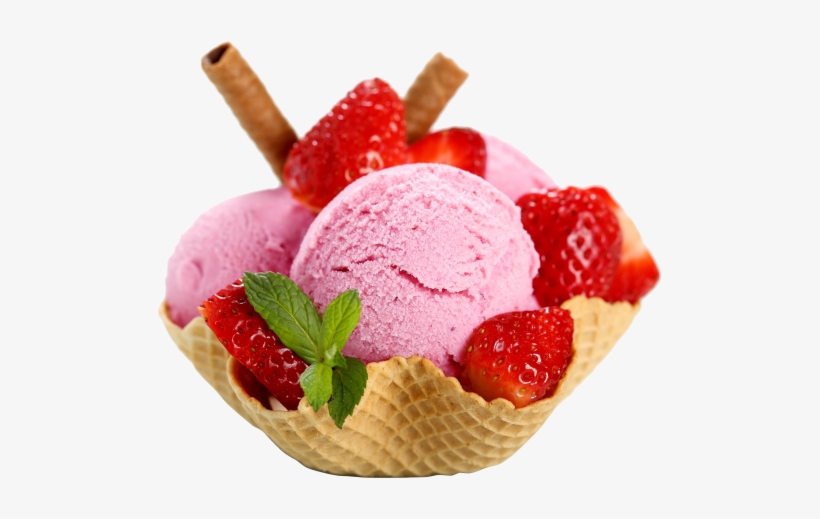 Ice Cream Png Transparent Images - Strawberry Ice Cream Photography, transparent png #2563372