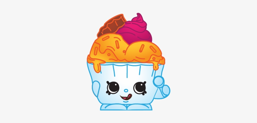Ice Cream Queen Art - Shopkins Ice Cream Character, transparent png #2563410
