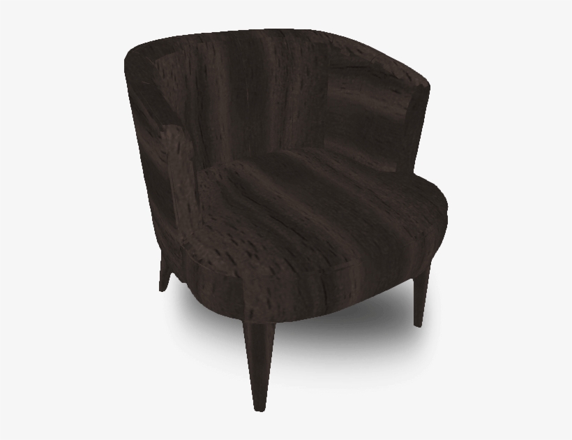 Brown Single Seater Sofa - Studio Couch, transparent png #2564254