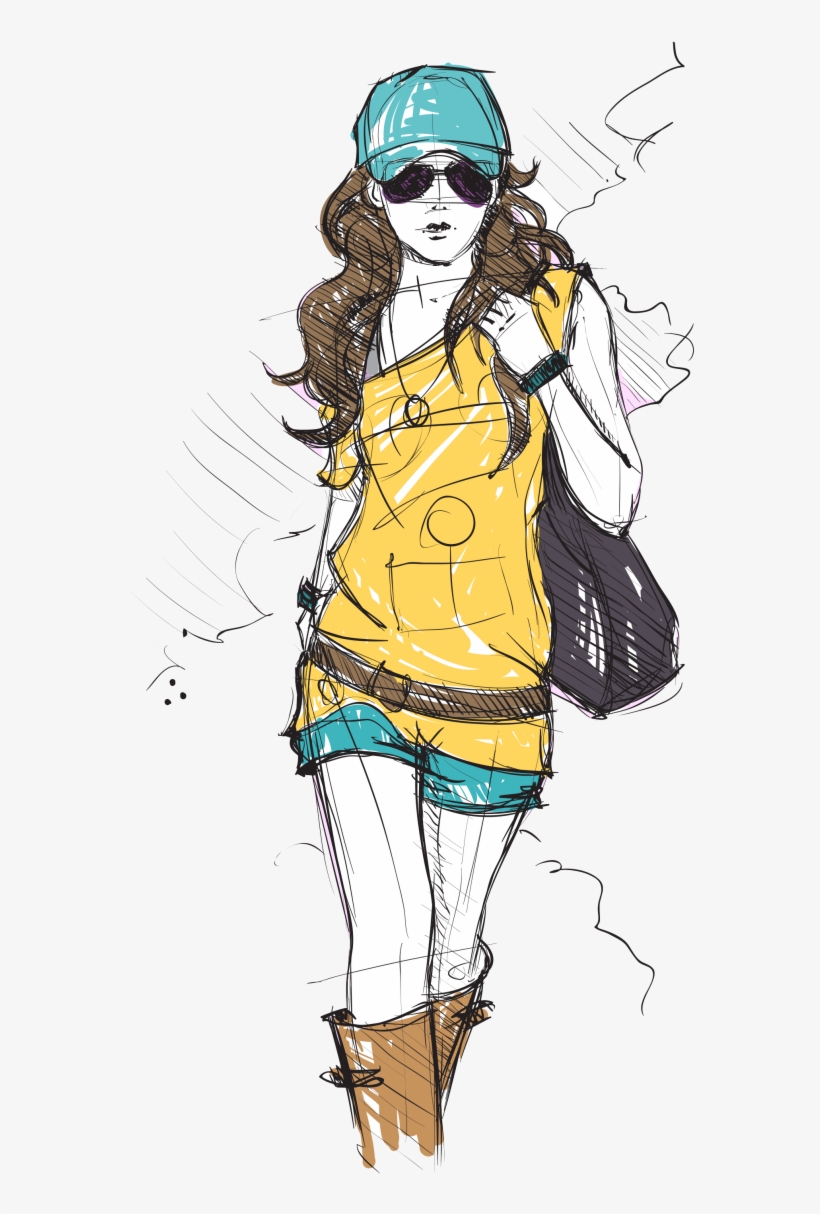 Download Fashion Girl Png Hd For Designing Projects - Samsung Galaxy J2 Cover For Girl, transparent png #2564592