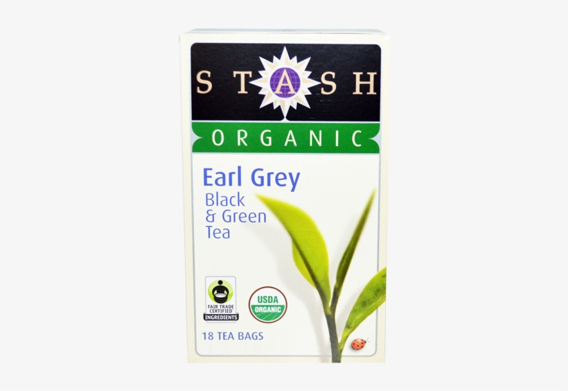 Te - Black&green Tea - Stash Organic Earl Grey Black & Green Tea 18 Tea, transparent png #2564747