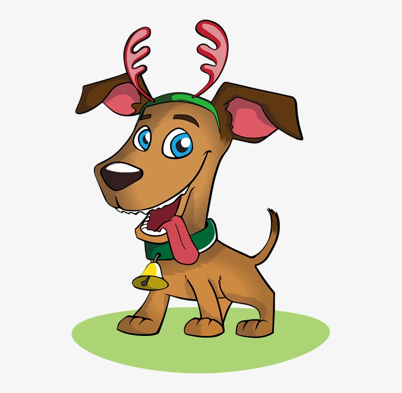 Doggy - Christmas Dog Vector Png, transparent png #2564842