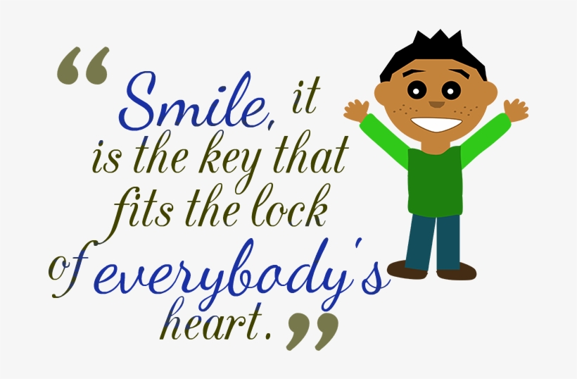 Smile Quotes Transparent Images - Decor Designs Decals Personalized Name Wall Decal Size:, transparent png #2565346