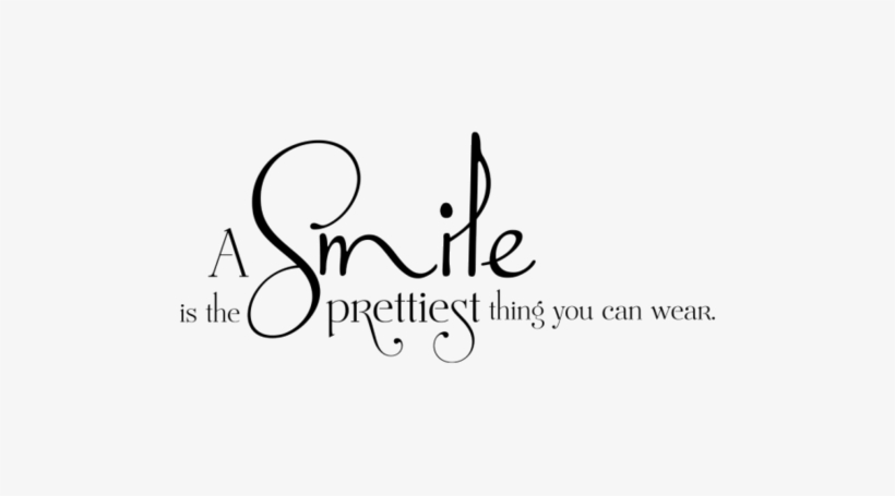 Lovely, Quote, And Smile Image - Smile Is The Prettiest Thing You Can Wear Bild, transparent png #2565486