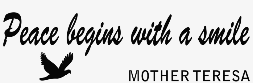 2078 - Peace Begins With A Smile Png, transparent png #2565739