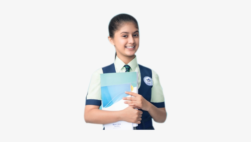 M - H - N - A - Mahila Mahavidhyalya - Indian School Girl Png, transparent png #2566226