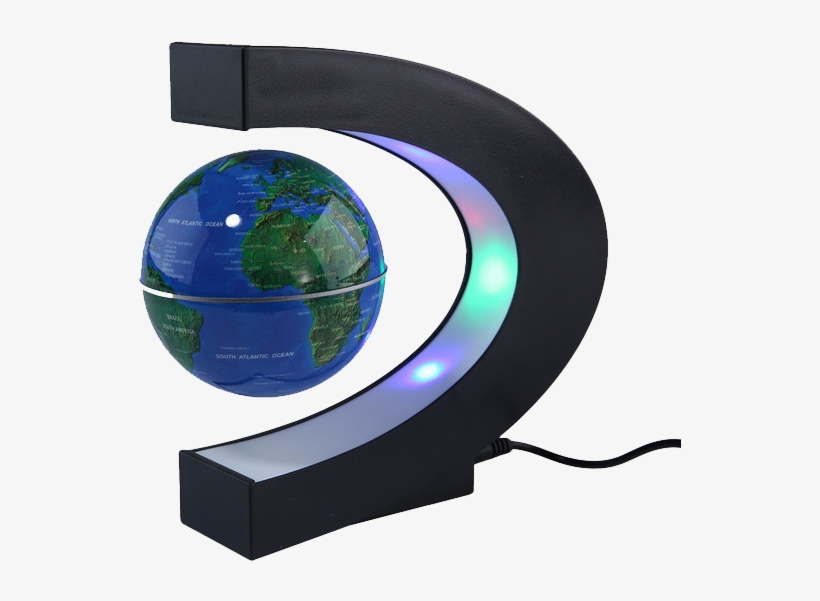 Floating World Globe - Fuzadel Magnetic Levitation Globe Levitating Toys Floating, transparent png #2566525