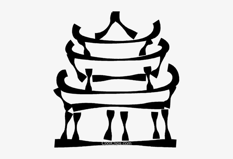 Japanese Temple Royalty Free Vector Clip Art Illustration - Japanese Temple Clipart, transparent png #2566582