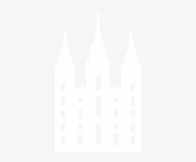 Black And White Download White Clip Art At Clker Com - Salt Lake Temple Png, transparent png #2566583
