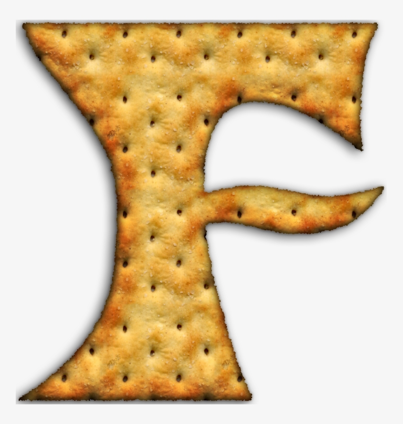 Alfabeto Hecho Con Galletas Saladas - Crackers, transparent png #2566998