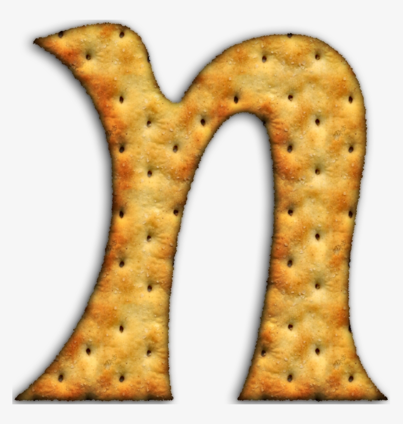 Alfabeto Hecho Con Galletas Saladas - Alphabet, transparent png #2567078