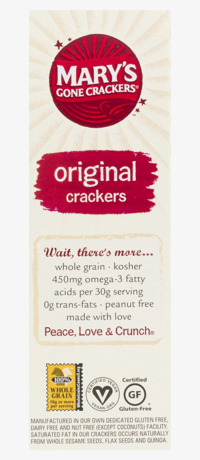 Mary's Gone Crackers Super Seed Crackers Seaweed, transparent png #2567097