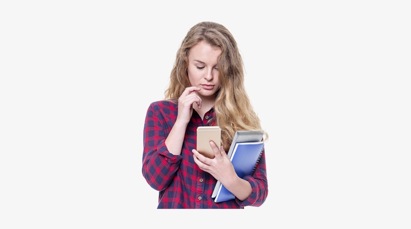 No Iphone Slow Wi-fi Arkansas Schools Build Texting - Student With Mobile Png, transparent png #2567352