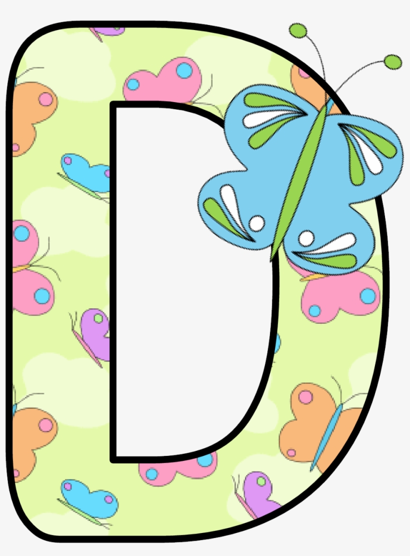 Clipart Butterfly Alphabet - Printable Letters With Butterflies, transparent png #2567451