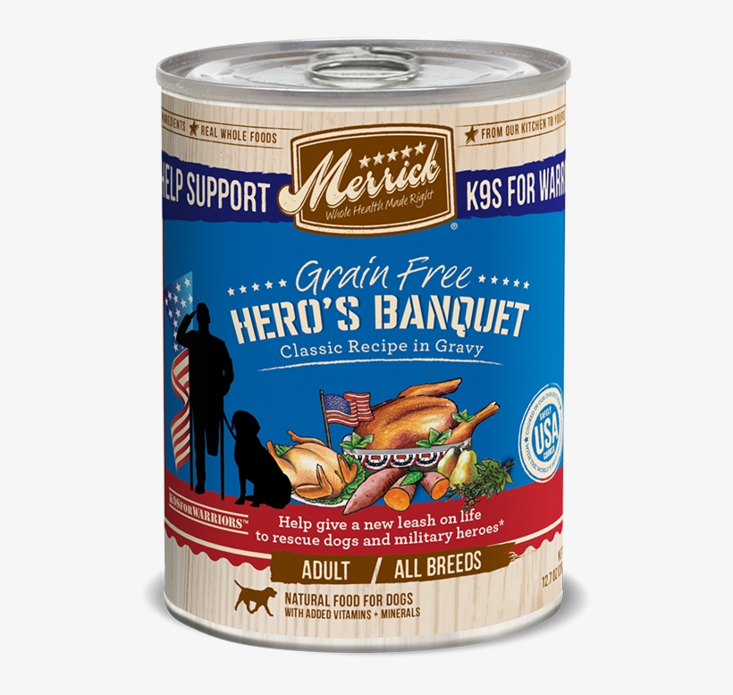 Grain Free Hero's Banquet Classic Recipe In Gravy - Merrick Chunky Colossal Chicken Dinner - 12 X 12.7, transparent png #2567604