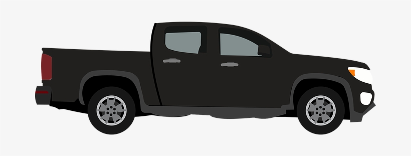 Truck Auto Automobile Vehicle Transport Ha - Camioneta Png Vector Negro, transparent png #2567777
