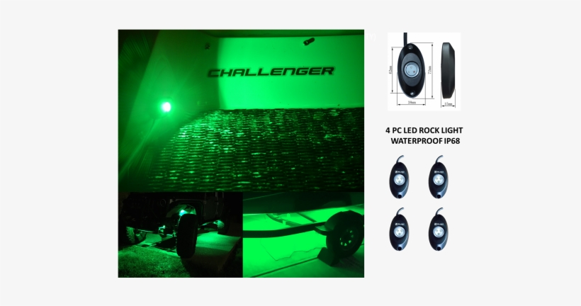 Green Led Rock Lights - Blast Led Rock Lights Pod Blue Or Green Amber Red Rgb, transparent png #2567799