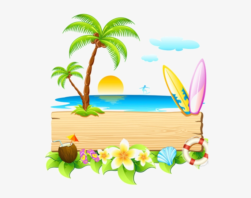 Etiquettes - Cool Summer Vector Backgrounds Png, transparent png #2568312