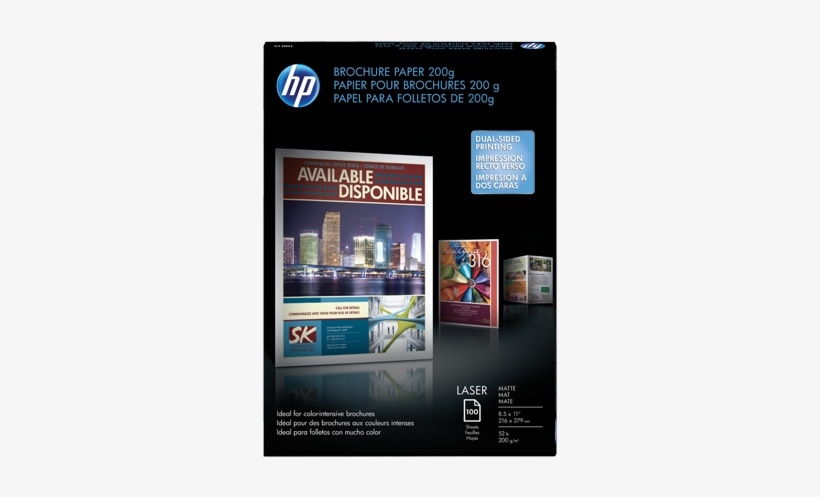 Hp Laser Matte Brochure Paper 200 Gsm-100 Sht/letter/8 - Hp Glossy Brochure Brochure Paper, 8.5" X 11" - 100, transparent png #2569050