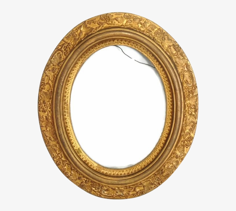 Victorian Oval Picture Frame Antique Gilded - Gilded Oval Frame, transparent png #2569509