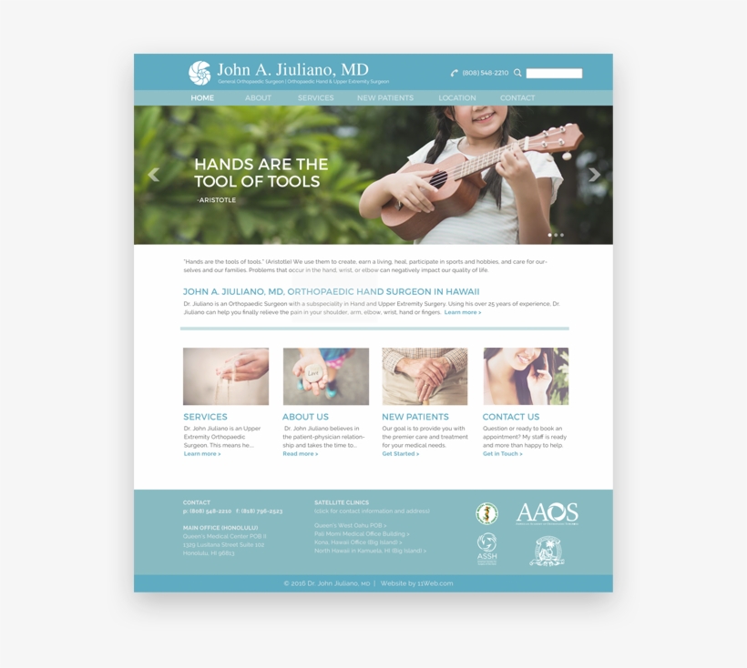 Surgeon Website Design - Web Design, transparent png #2569965