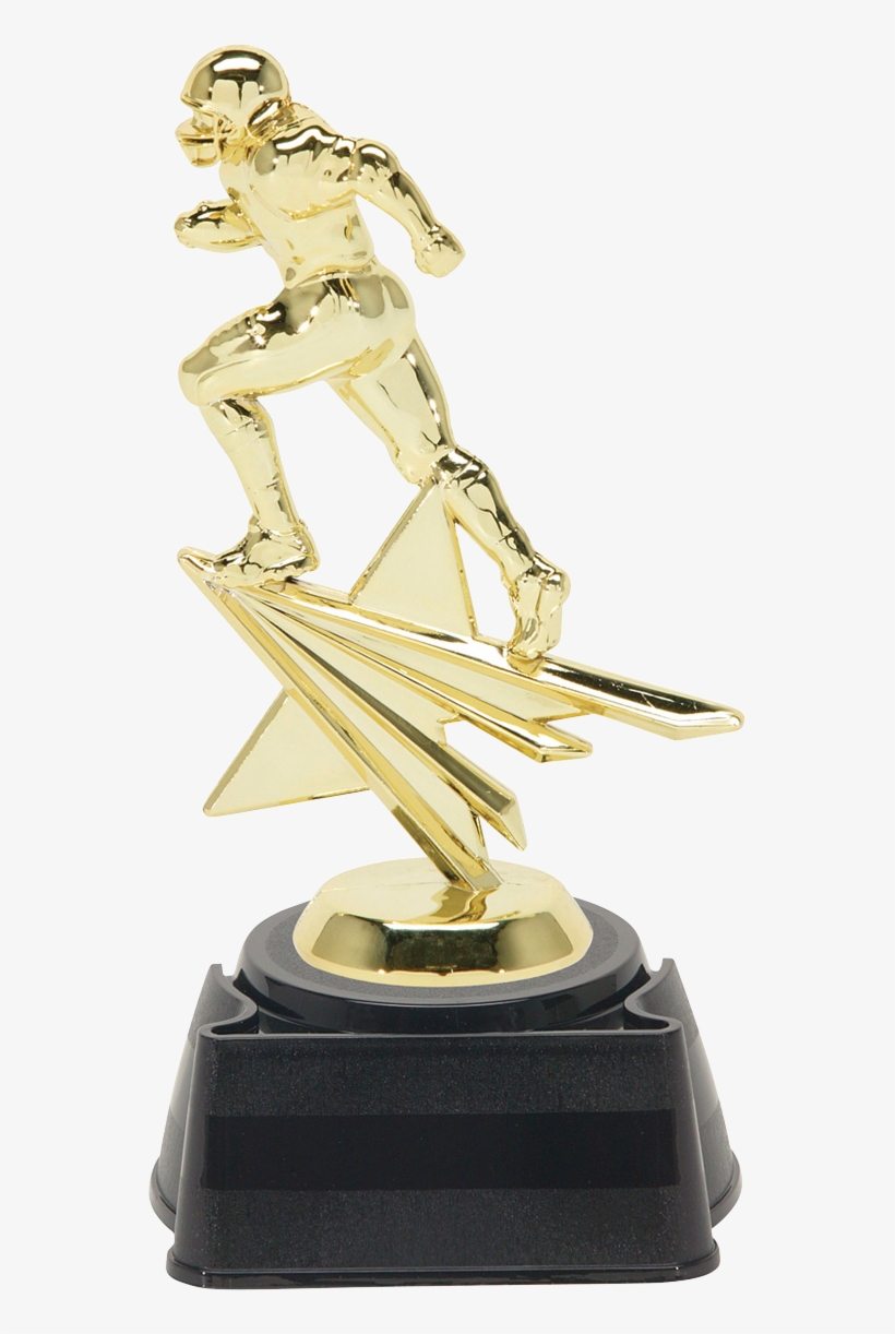 Football Star Figure Trophy 8 1/4", transparent png #2569966