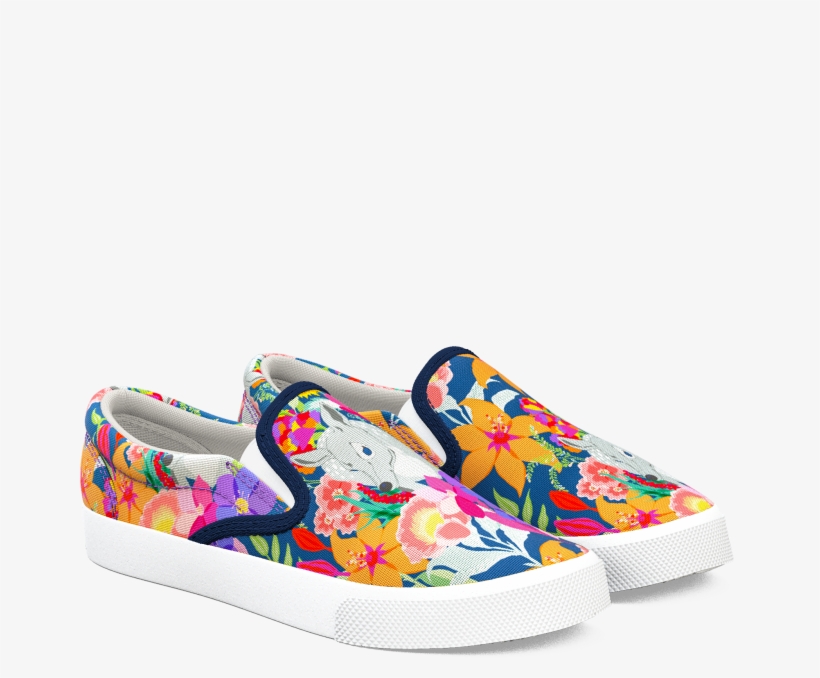 60610 1329 999 Deerpark Royalfloralcloth Multi Slipon - Slip-on Shoe, transparent png #2570620