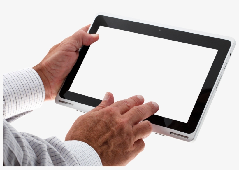 Free Png Hand Using Tablet Png Images Transparent - Hand With Tablet Png, transparent png #2570791