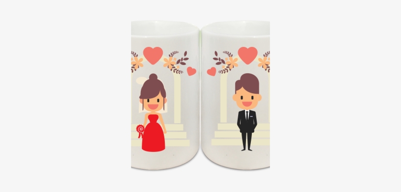 Cute Couple Coffee Mug Cute Couple Coffee Mug - Design, transparent png #2570979