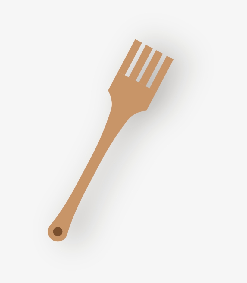 Spoon Pattern A Wooden Clip Art Black And White Library - Fork, transparent png #2571078