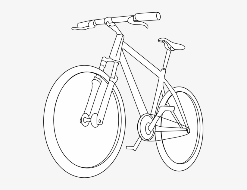 Bicycle Clipart Outline - Imagenes De Bicicleta Para Colorear, transparent png #2571139