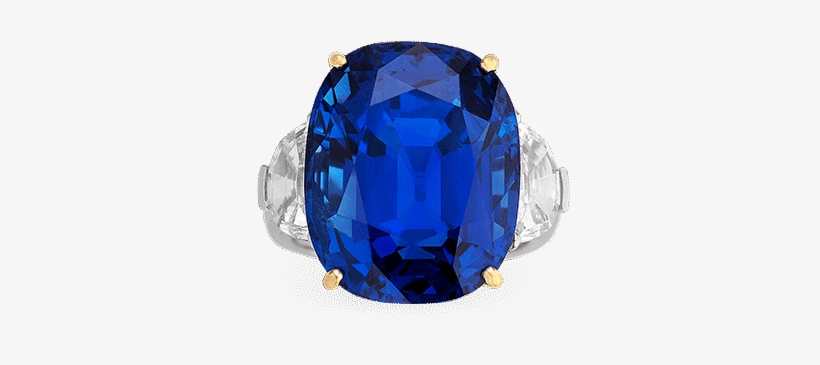 Untreated Burma Sapphire Ring, - Cocktail Ring - Untreated Burma 35.07 Carats Blue Sapphire,diamond, transparent png #2572187