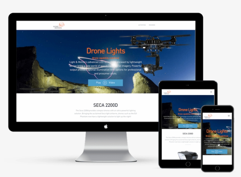 Landing Page For Showcasing Drone Lights - Led-backlit Lcd Display, transparent png #2572221