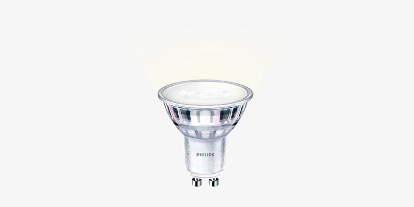 Glow-lamp - Gu10 Led Lamp 7w (80w) (spot, Clear, Dimmable), transparent png #2572283